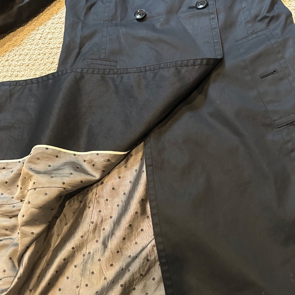 Black BR Trench Coat 100 percent cotton - Picture 4 of 6